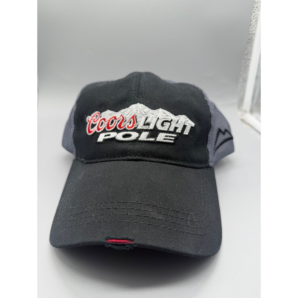 Coors Light Hat Unisex One Size Black Grey Pole 2015 Trucker Cap Snapback